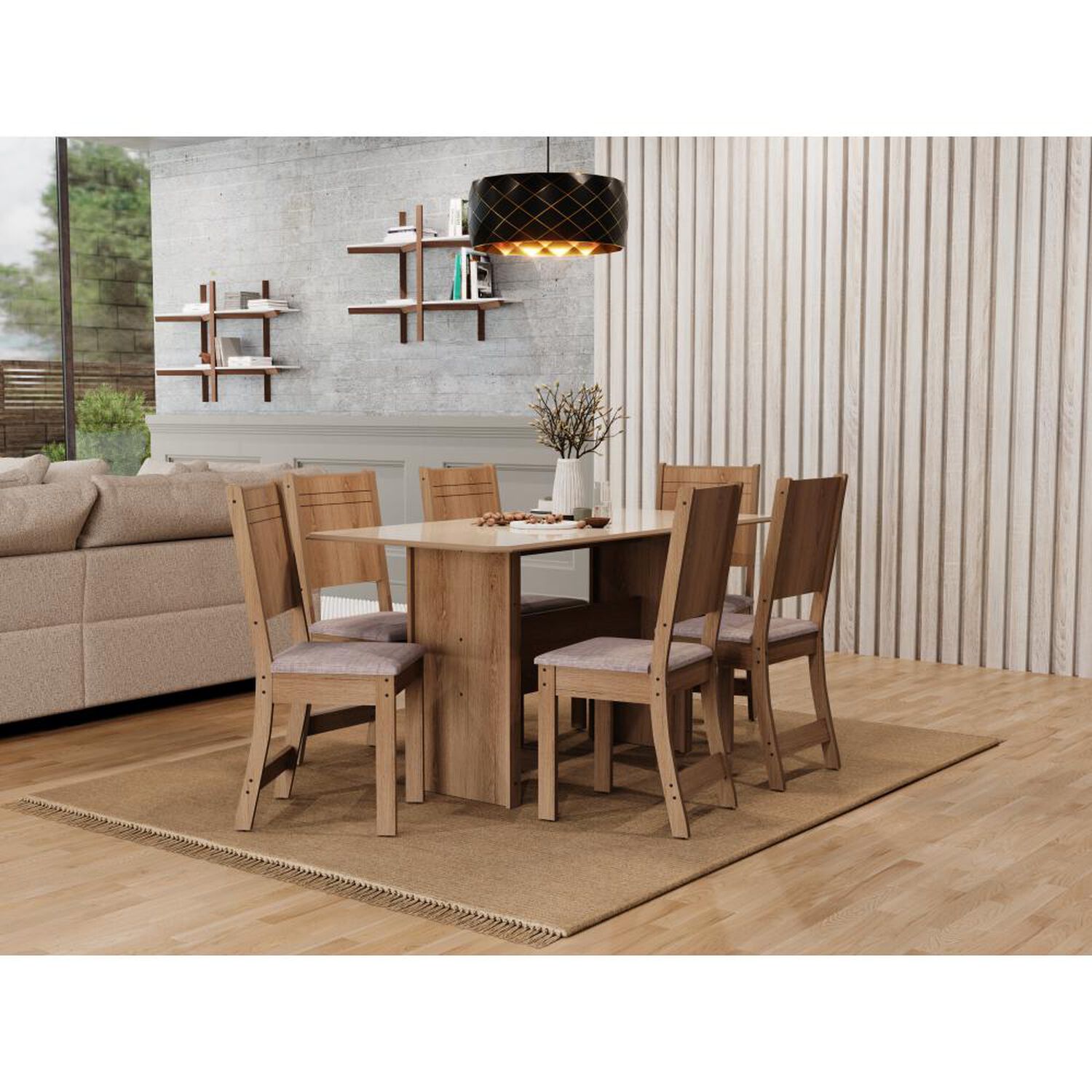 Juego De Comedor Casaideal Evora / 6 Sillas image number 6.0