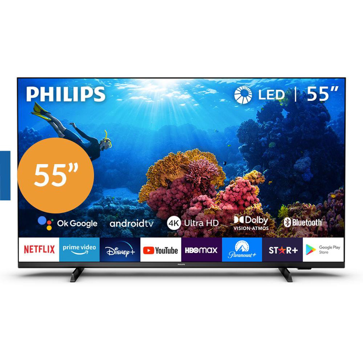 Led 55" Philips 55PUD7406 / Ultra HD 4K / Smart TV image number 0.0