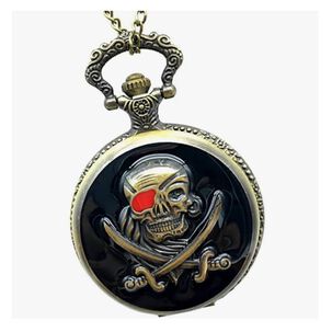 Reloj De Bolsillo Con Diseño De Pirata