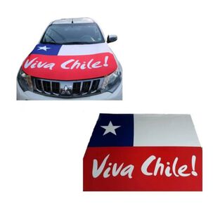 Bandera Cubre Capot Bandera Chile Para Autos Viva Chile