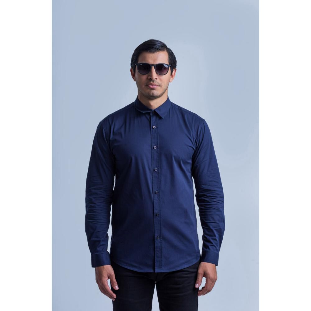 Camisa Lisa Regular Manga Larga Hombre Hummer image number 0.0