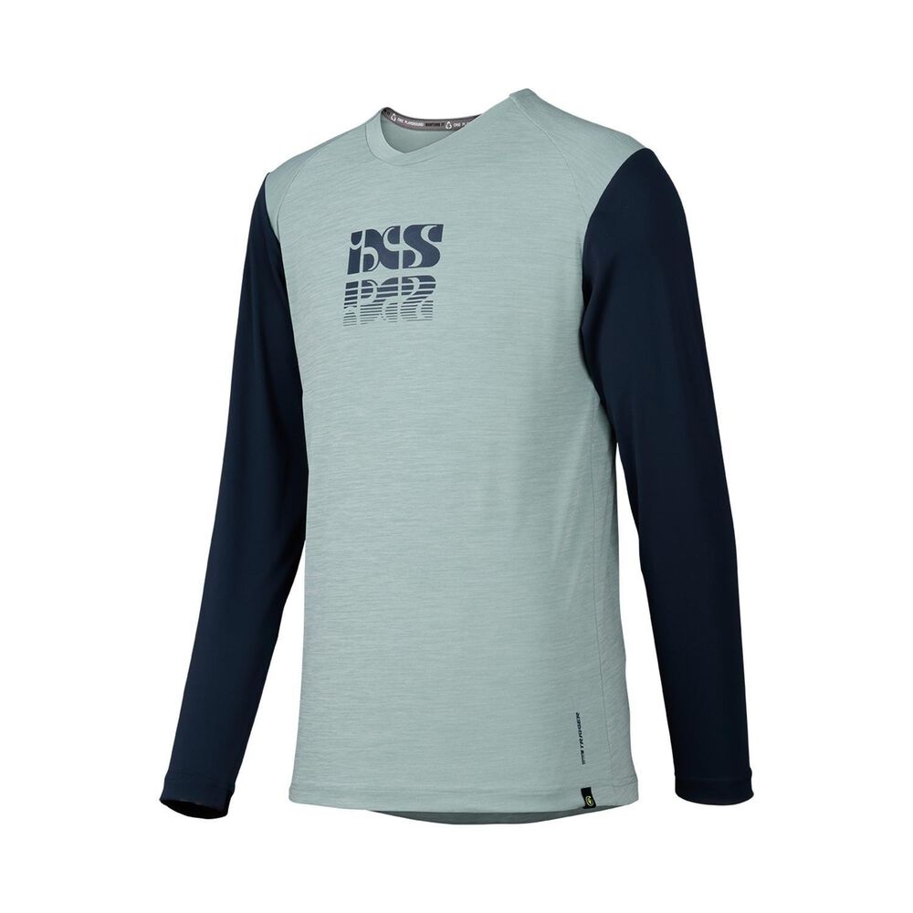 Jersey Ixs Manga Larga Infantil Jr Trigger X Jade Marine Km image number 0.0