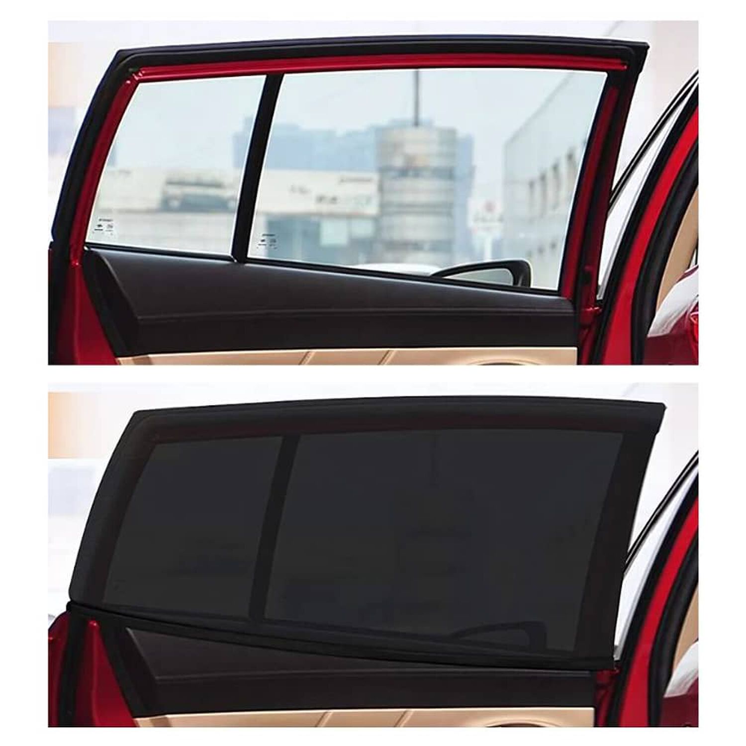 Set De 4 Mosquiteros Para Ventanas De Autos image number 4.0