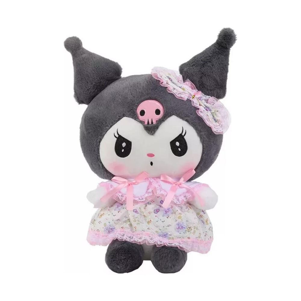 Juguete Peluche Kuromi Sanrio 55cm Vestido Rosado Infantil image number 0.0
