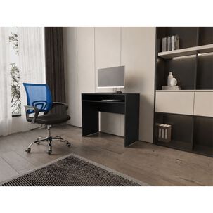 Combo Oficina New York 1 Escritorio Wengue + Silla Color Ergonomica Altura Ajustable