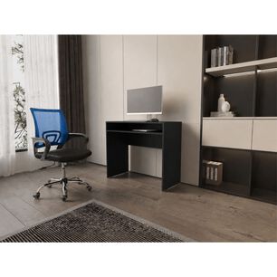 Combo Oficina New York 1 Escritorio Wengue + Silla Color Ergonomica Altura Ajustable