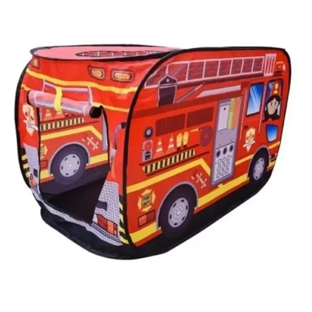 Carpa Armable Camion De Bomberos Niños Juego Infantil image number 3.0