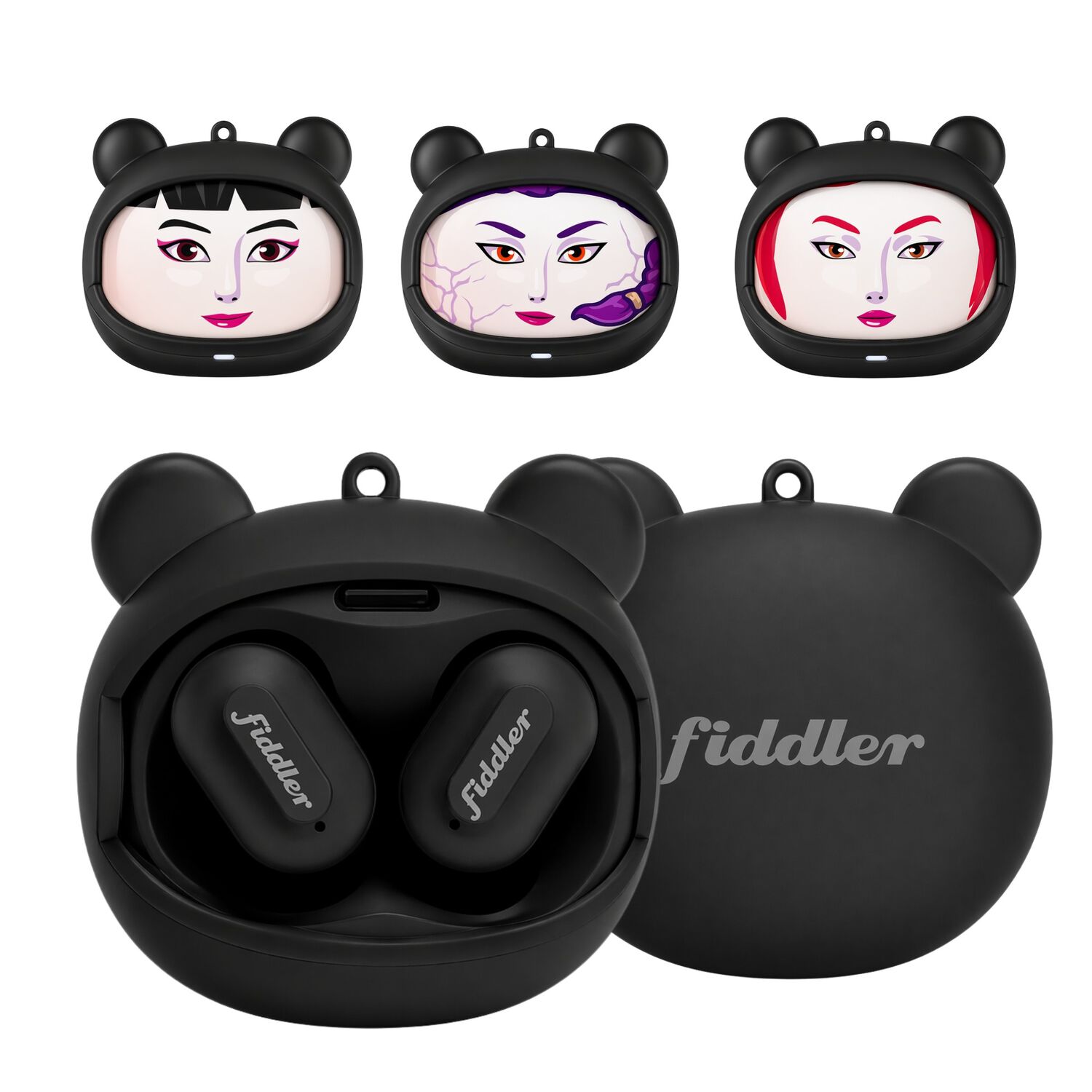 Aud&iacute;fonos Bluetooth Guerreras K-pop Rolling Face Demon image number 1.0