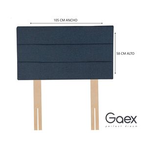 Cama Europea 1.5 Plaza 190 Respaldo Atacama