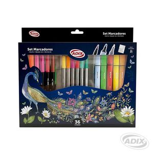 Set De 36 Lápices Artísticos Con Block A4 Incluido