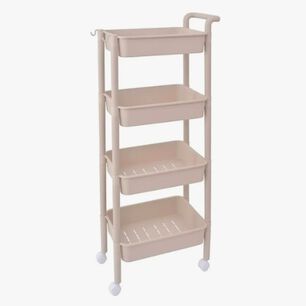 Carro Organizador Con Ruedas Beige