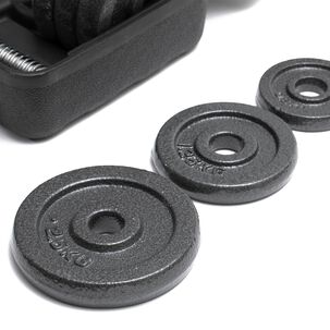 Set Mancuerna Hierro 20 Kg