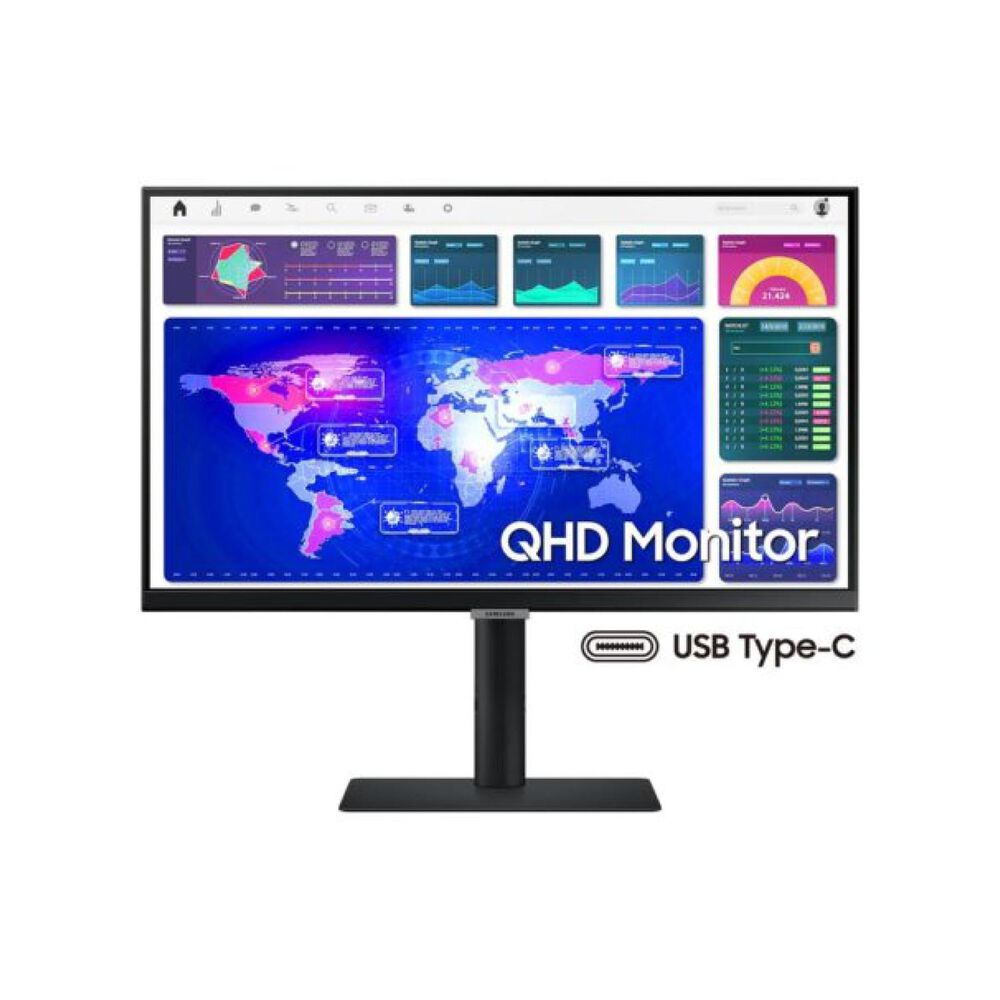 Monitor Plano 24" Qhd Hdr10 75hz Hdmi Negro Samsung image number 5.0