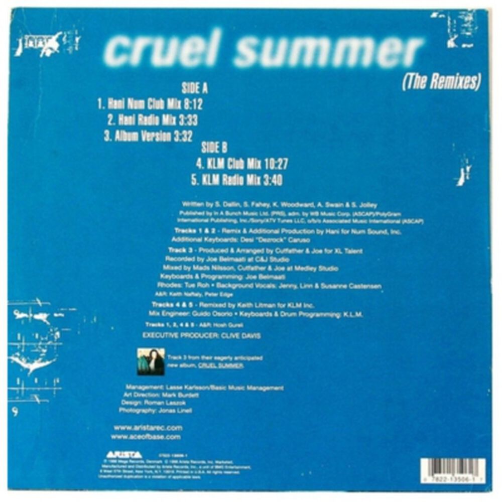 Ace Of Base - Cruel Summer | 12" Maxi Single Vinilo image number 1.0