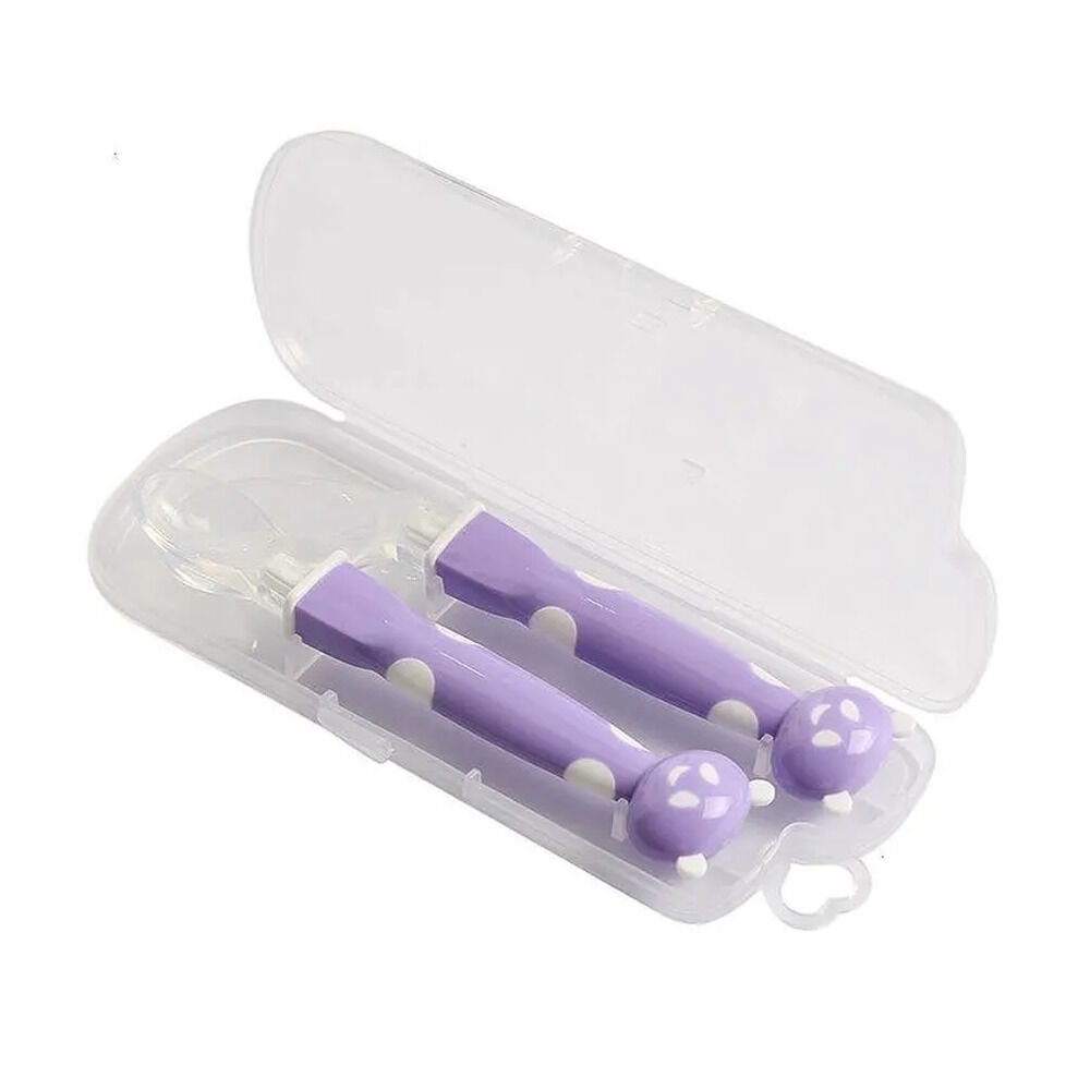 Cucharas De Silicona Suave Para Bebés Alimentos Libre De Bpa image number 2.0