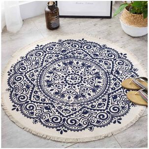 Alfombras Redondas Kilin Lino-algodon 120 Cm Mod02