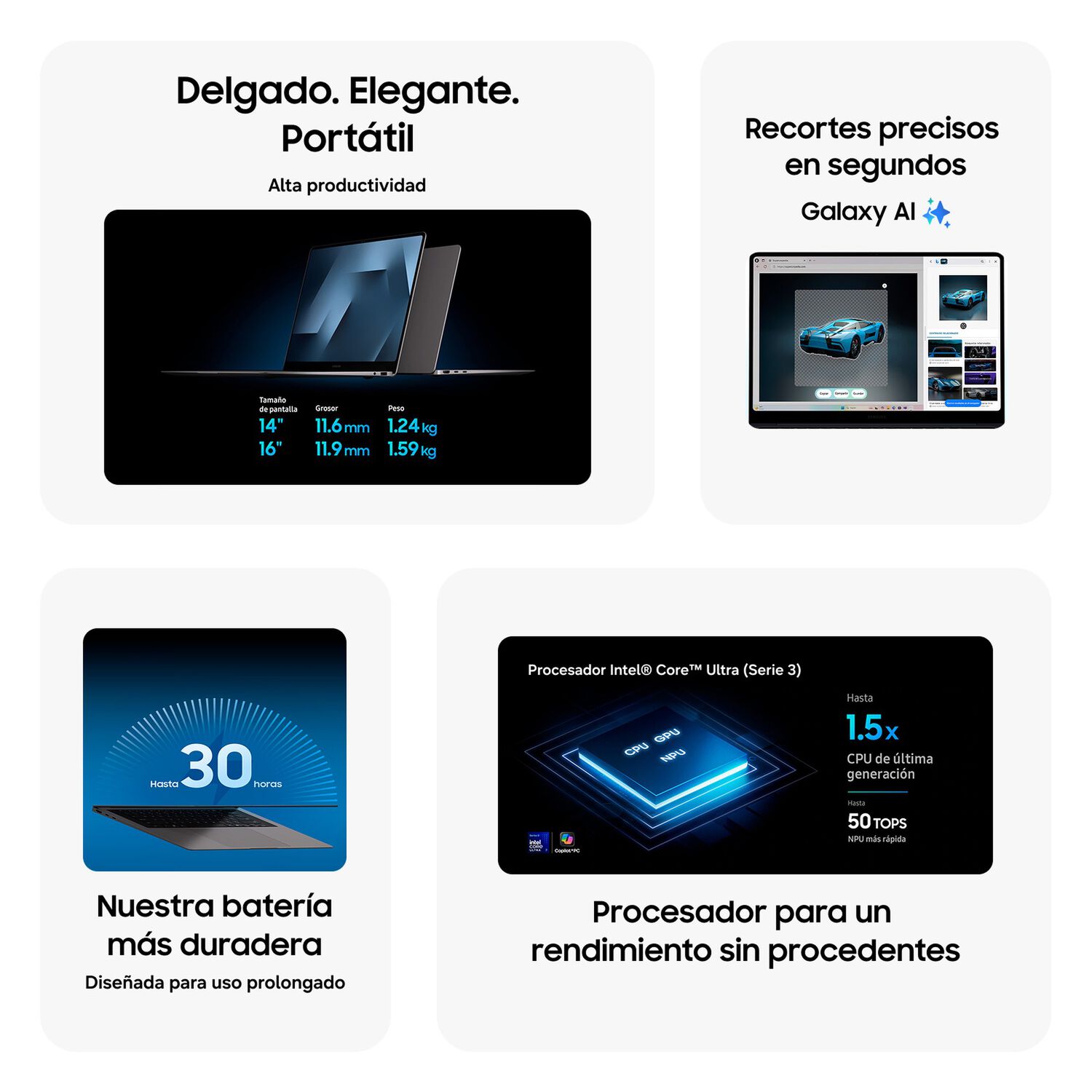 Galaxy Book6 Pro 14 Gris Windows 11 Home 16gb 1tb Intel Core Ultra 7 155h Copilot Pc image number 4.0