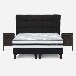 Cama Europea Rosen Driven / 2 Plazas / Base Dividida + Set De Maderas
