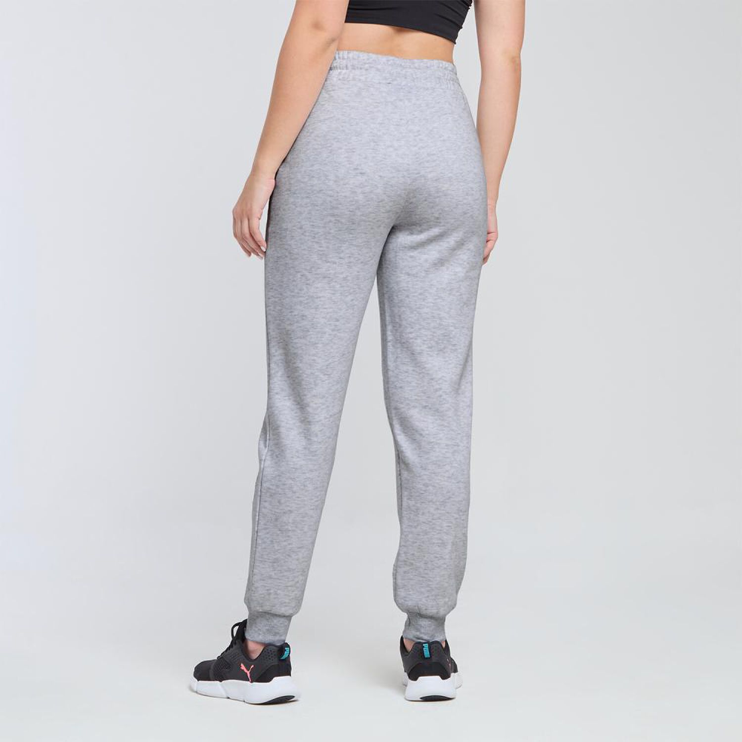 Pantal&oacute;n De Buzo Deportivo Liso Tiro Alto Regular Mujer Wetland image number 1.0
