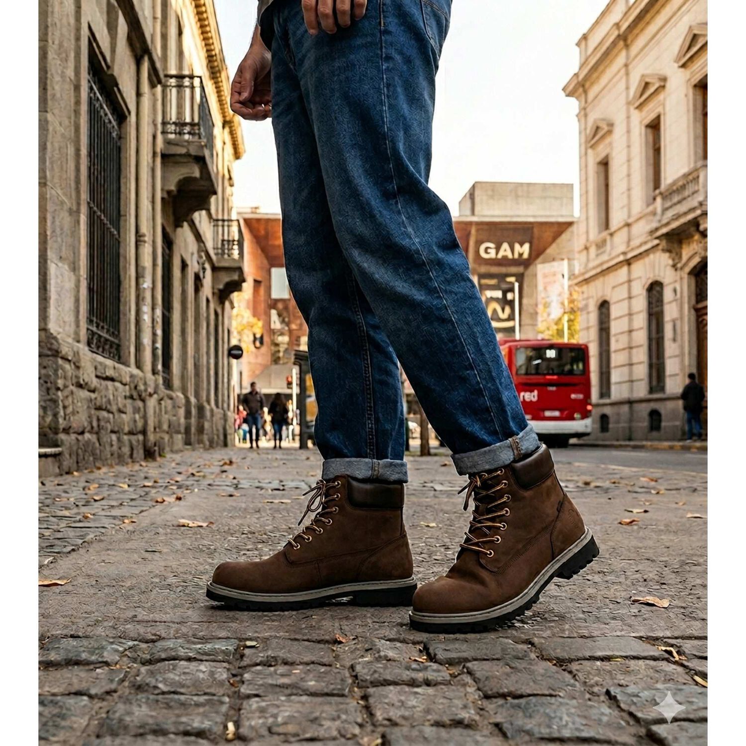 Botin De Cuero Augusto Cafe London Adixt image number 4.0