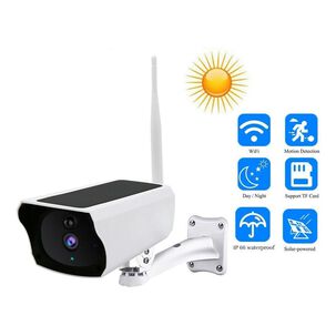 Cámara Solar Exterior Wifi 1080p Seguridad Infrarroja Hd