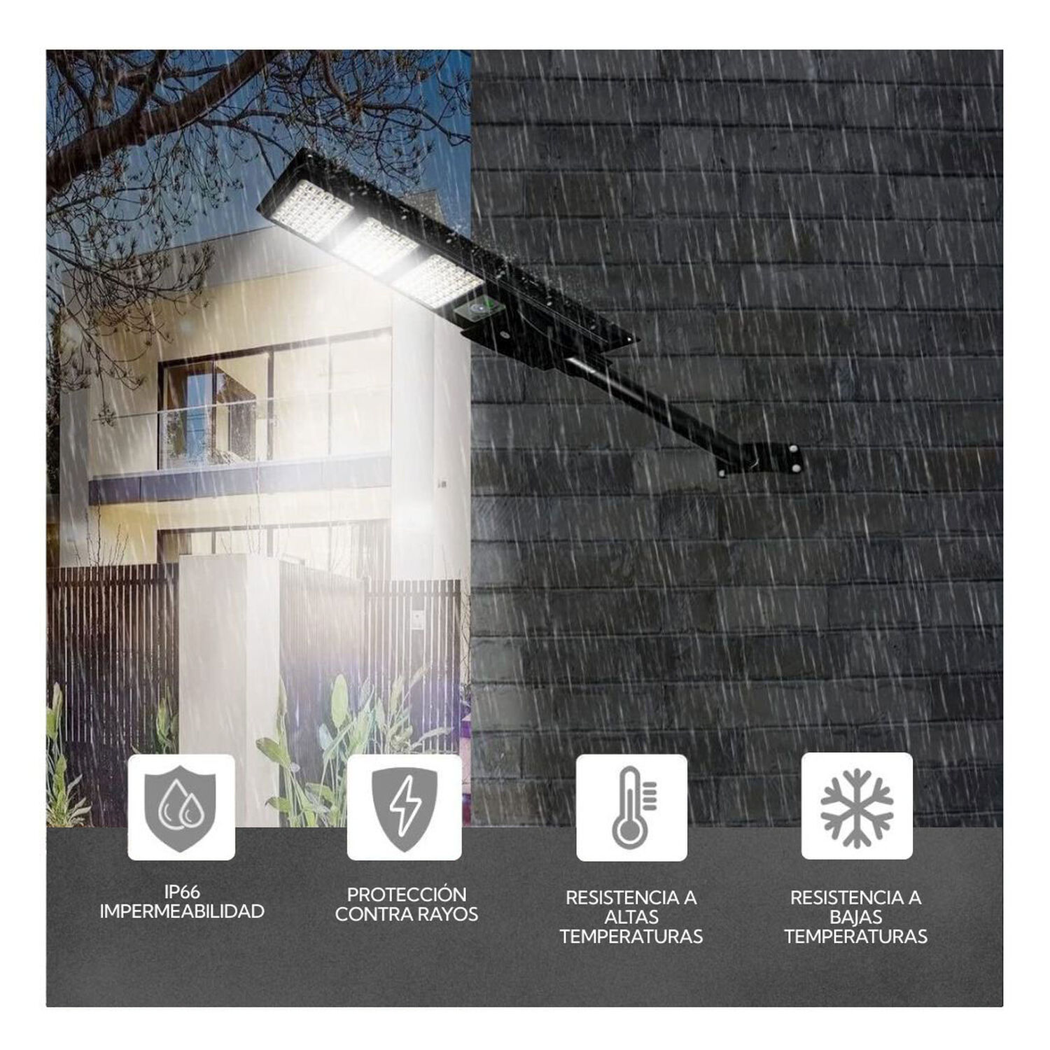 Iluminaria Led 50 W Solar Contra Agua image number 2.0