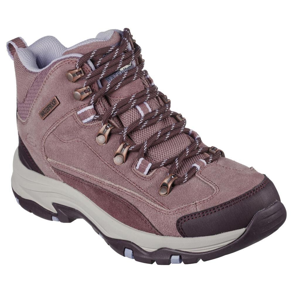 Botín Outdoor Mujer Skechers Trego - Alpine Trail Malva image number 0.0