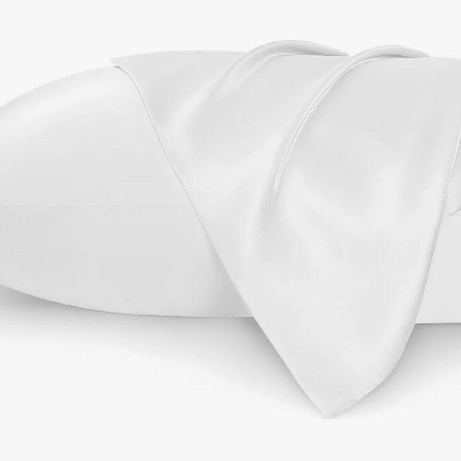 Set 2 Funda Almohada Sat&iacute;n Blanco image number 0.0
