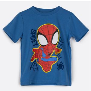 Polera Manga Corta Bebe Niño Spiderman