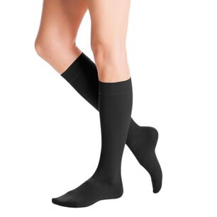 Calcetines De Compresi&oacute;n Duomed Adv Clase 2-negro Talla L Cl Toe-medi