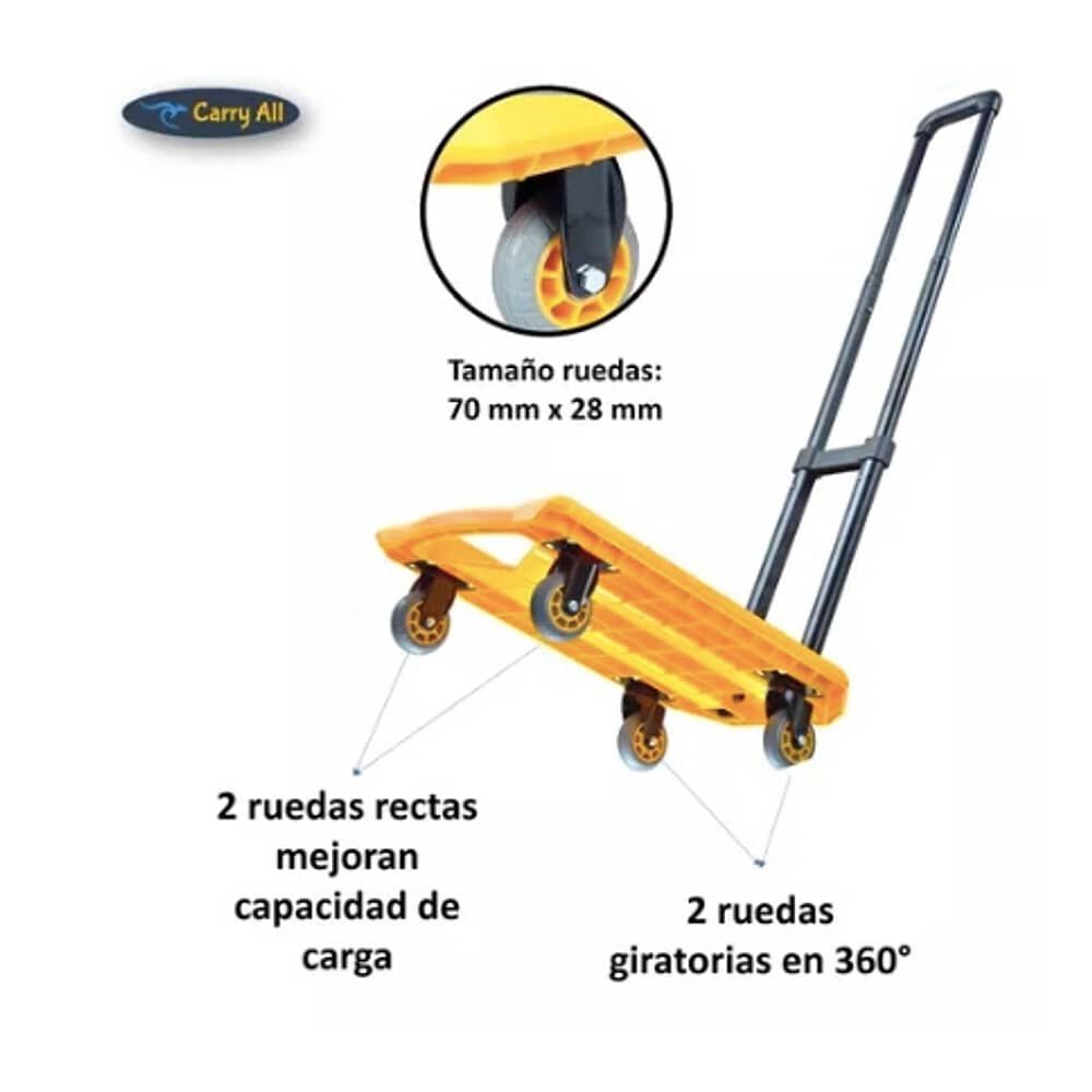 Carro Plegable De Carga 100 Kilos Yegua image number 3.0