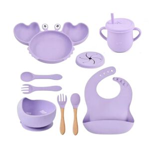 Set De Alimentación 9 Piezas Cangrejo Para Bebés
