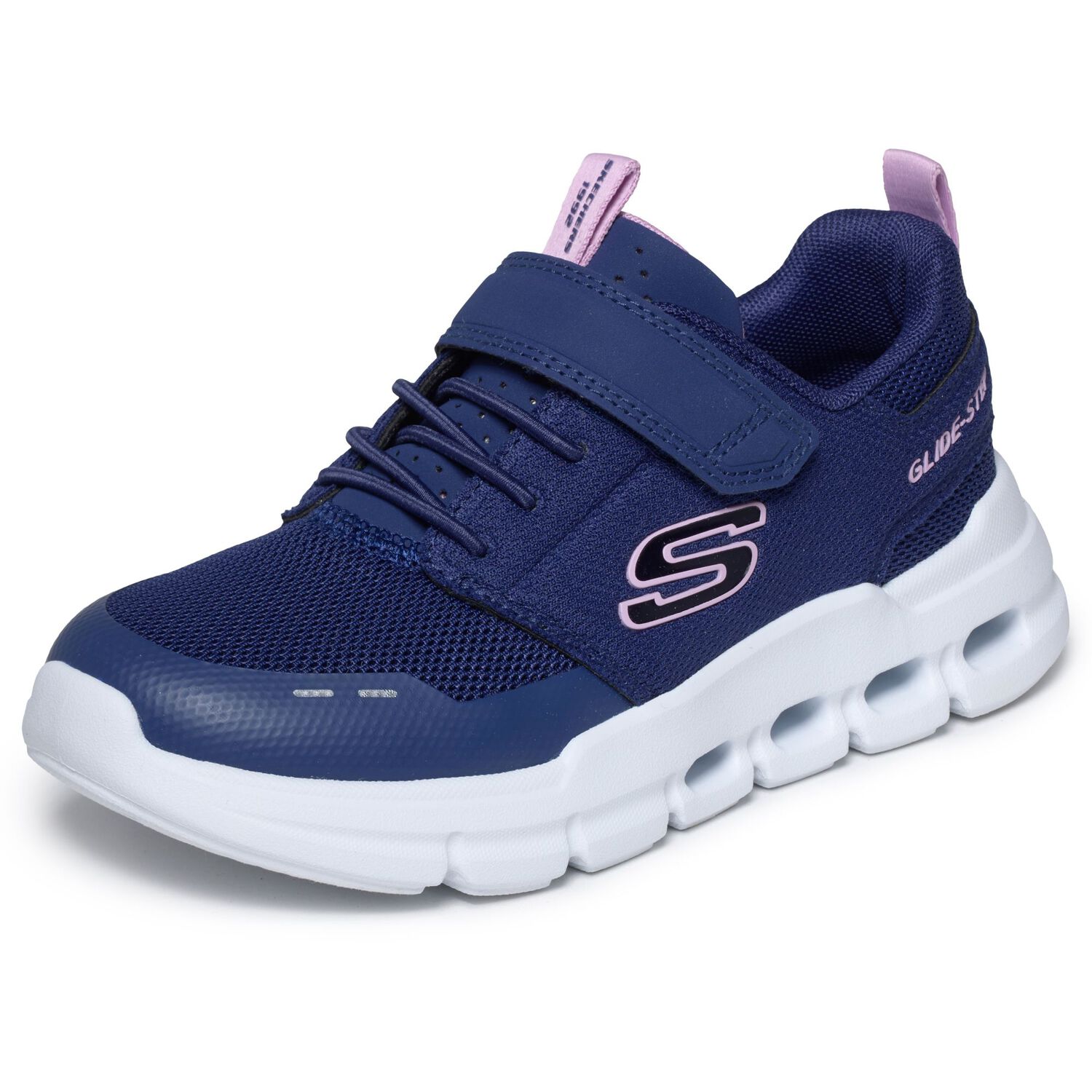 Zapatilla Skechers Glide-step Flow Ni&ntilde;a Azul image number 2.0