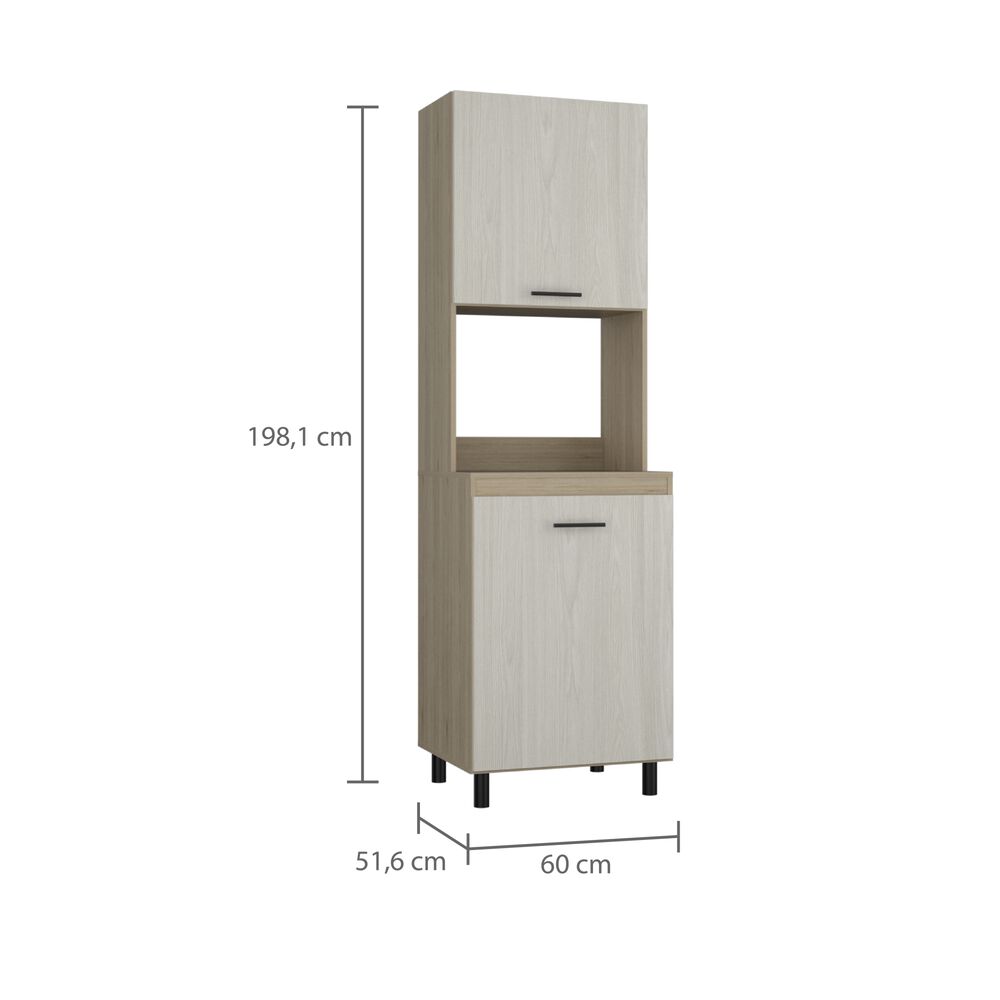 Mueble Microondas 2 Puertas 3 Repisas Fm-006e Beige image number 7.0
