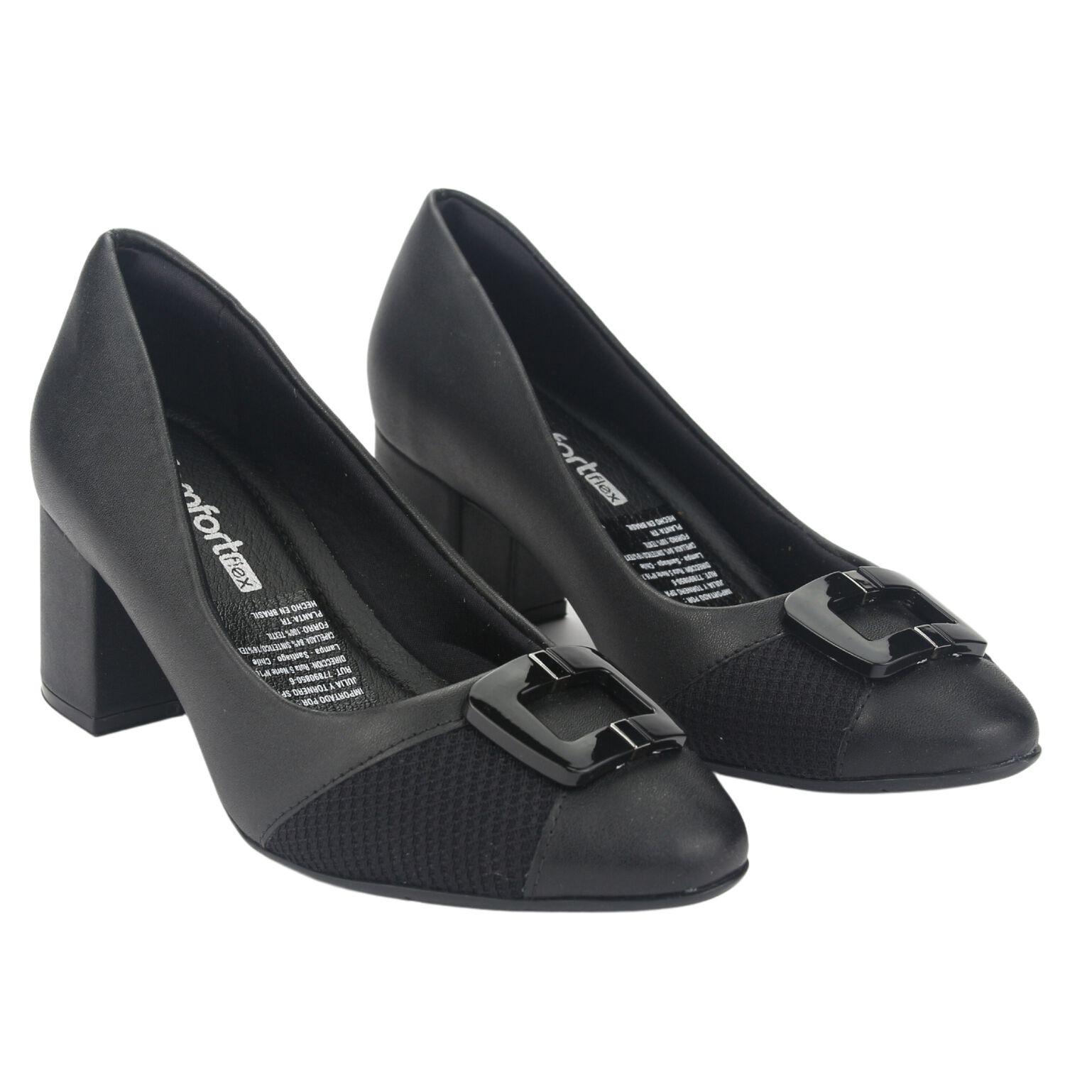 Zapato Comfortflex Mujer 2354403 Negro Casual image number 4.0