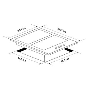 Cocina Encimera A Gas Licuado 4 Platos Acero Inoxidable premium + Kit de instalación
