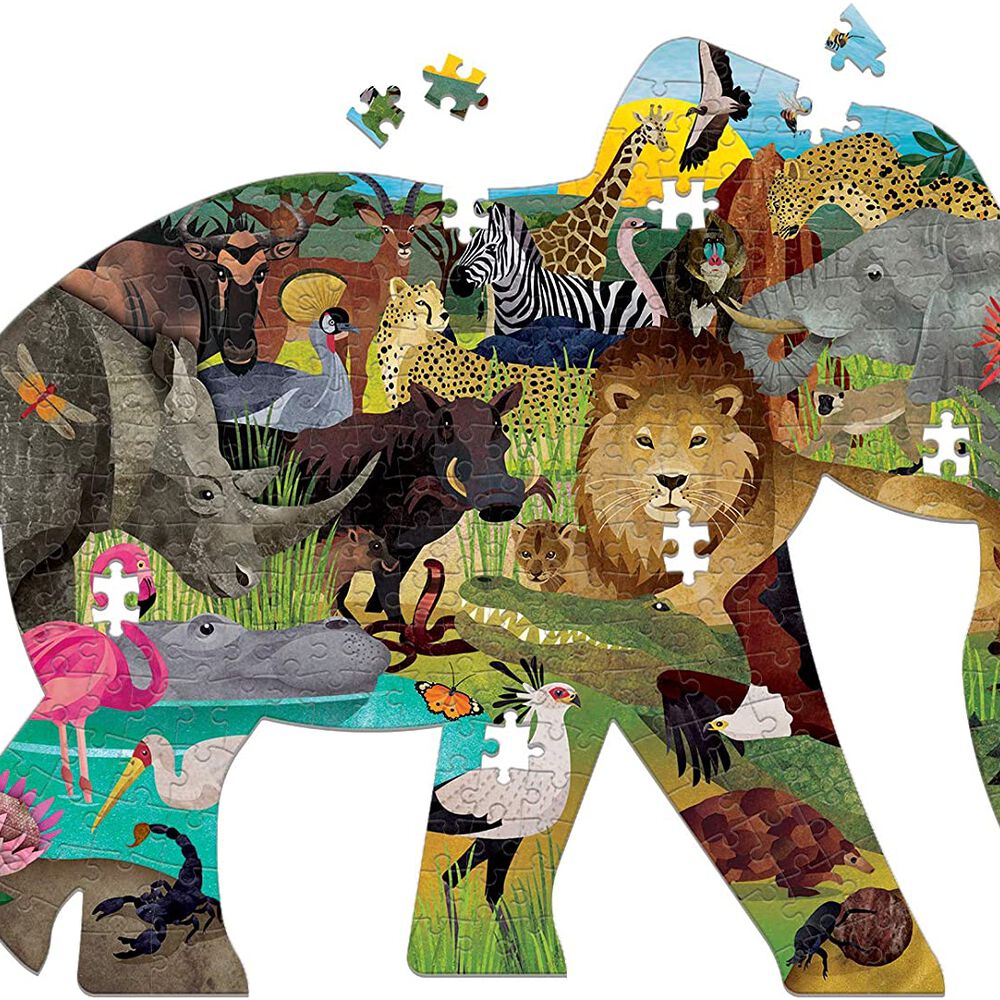 Puzzle 300pcs Con Forma Safari Mudpuppy image number 1.0