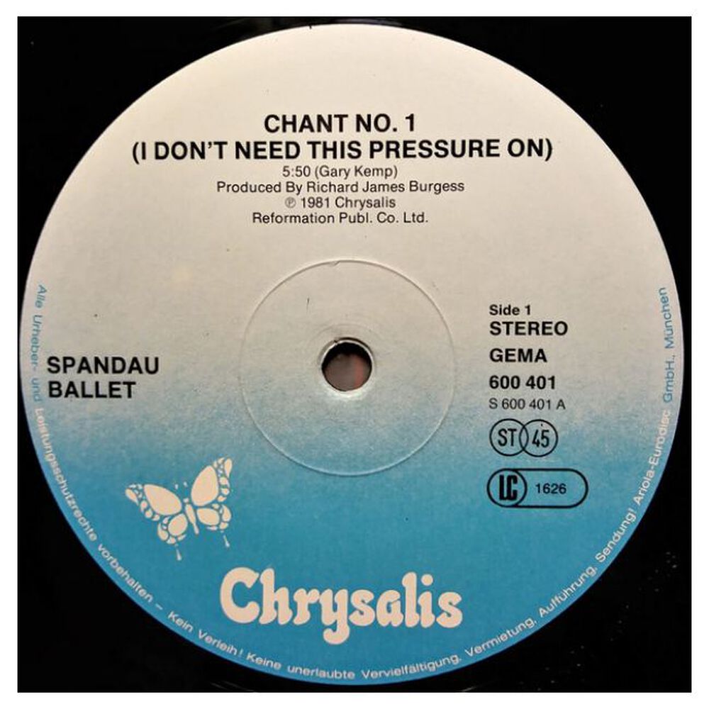Spandau Ballet - Chant No.1 (i Don't Need This) | 12" Maxi Single Usado image number 2.0