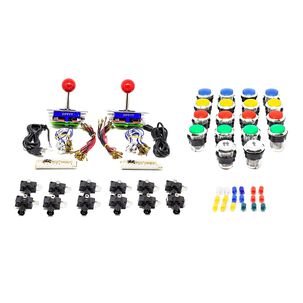 Kit De Controles Para Arcade Con Bot&oacute;n Para 2 Jugadores