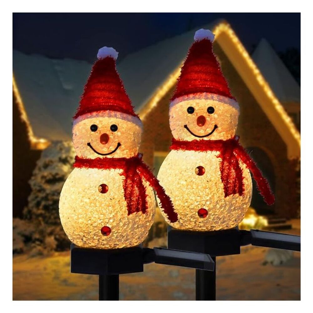 Mu&ntilde;eco Led Solar Para Jardin Exteriores Adorno Navidad image number 3.0