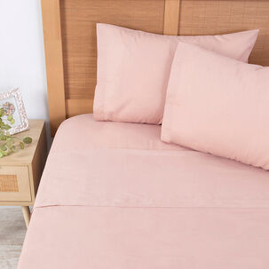 Sabana 180 Hilos Lisos Super King Rosado