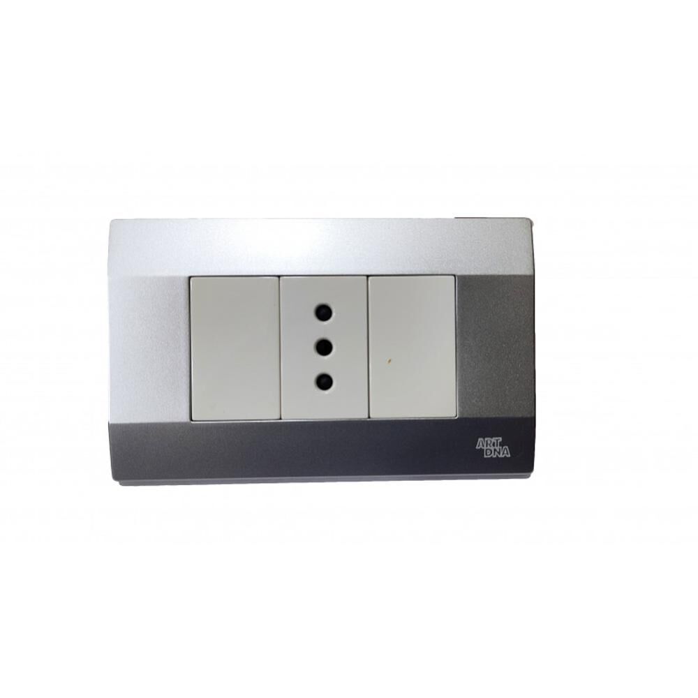 Enchufe Simple 10a Plata K-p03 - Art Dna image number 0.0
