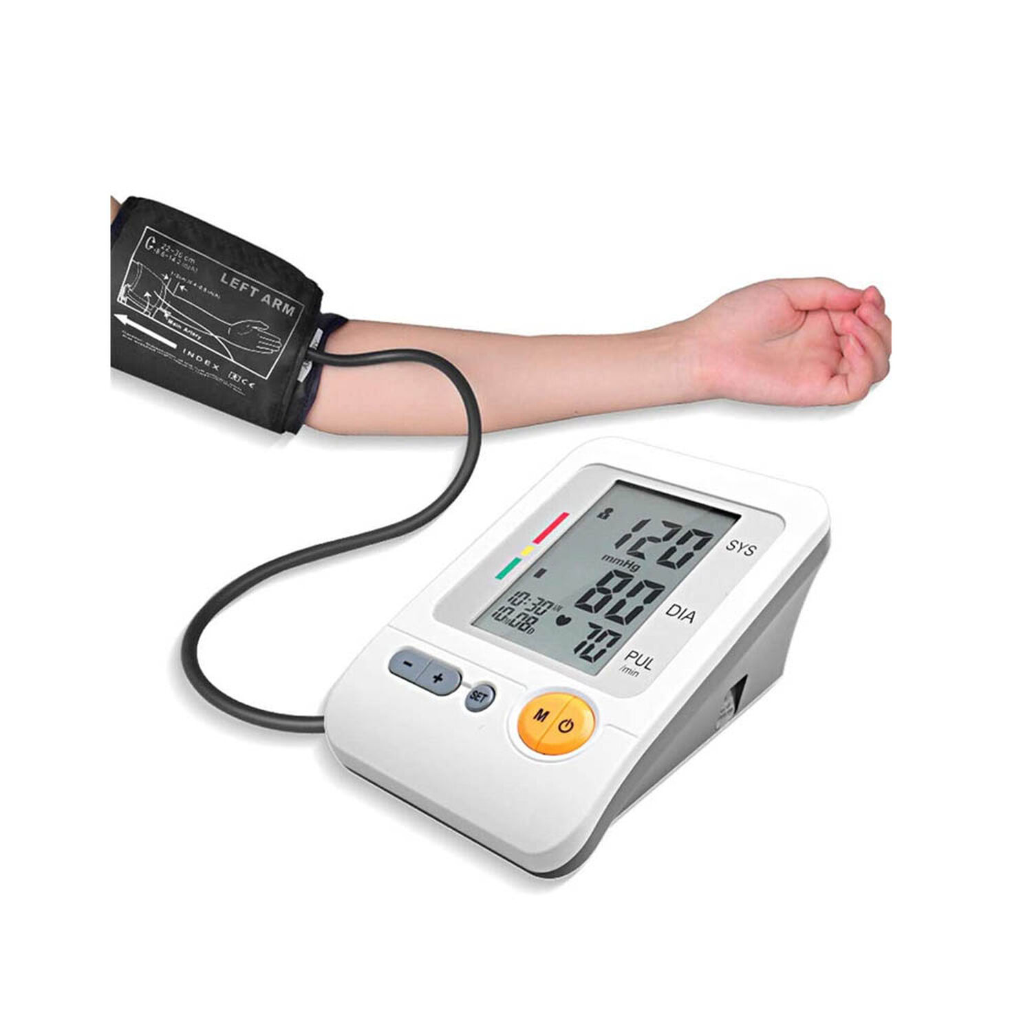 Toma Presion Digital Brazo Tensiometro Arterial Pulso Ritmo Cardiaco image number 3.0