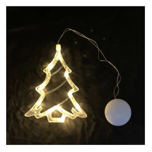 Lámpara Led Ventosa Con Pilas Forma Arbol Decoración