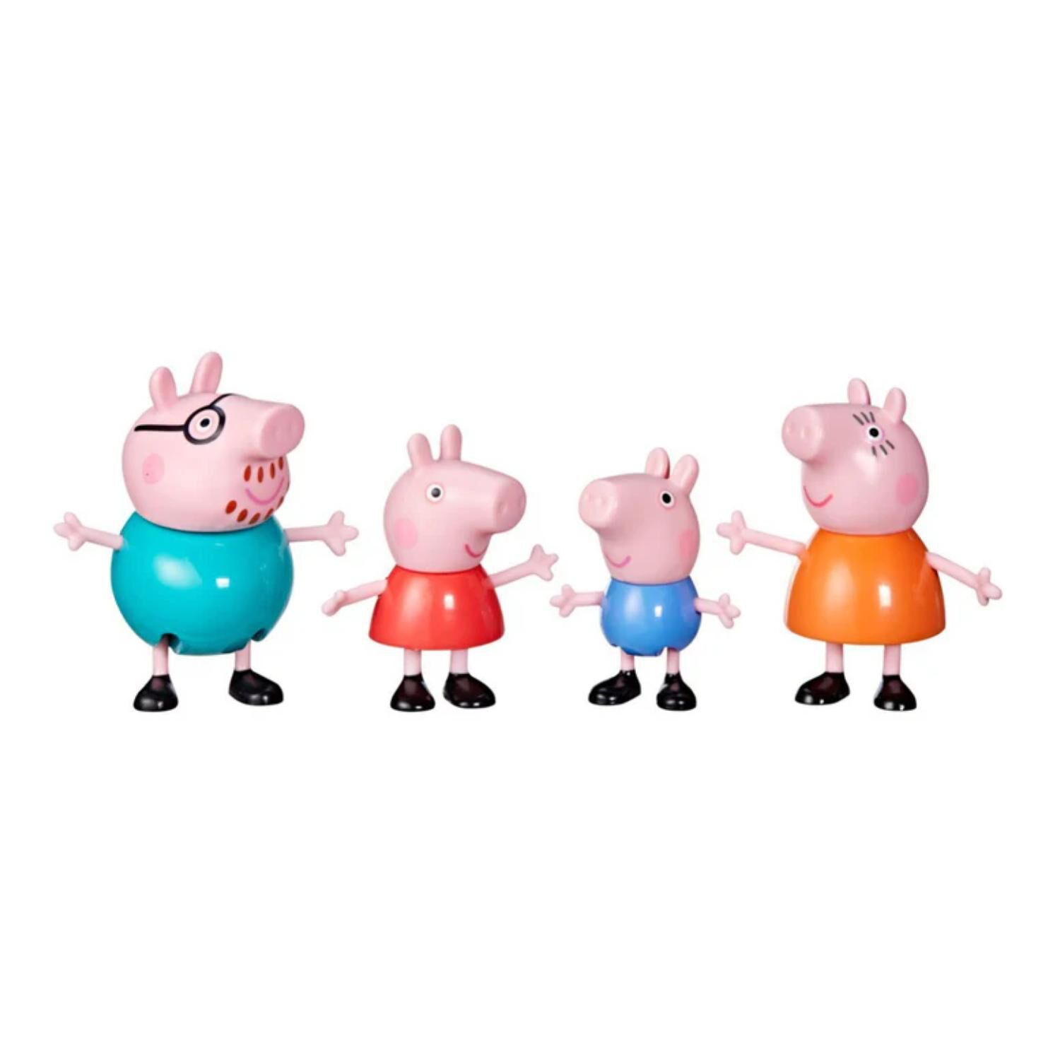 Juguete Set 4 Figuras Peppa Pig Y Su Familia 7cm Infantil image number 0.0