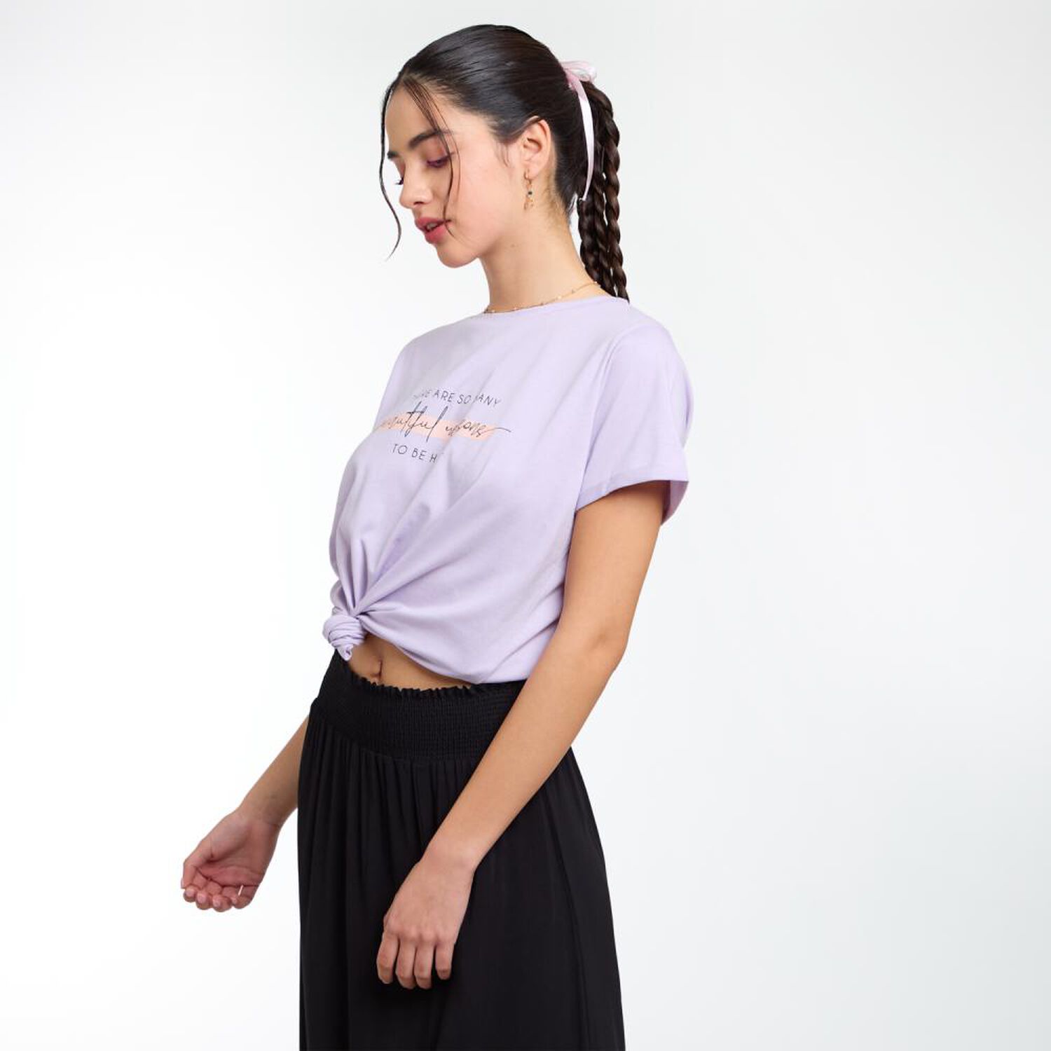 Polera Estampada Manga Corta Cuello Redondo Mujer Freedom image number 2.0