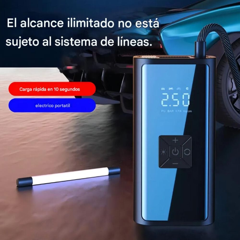 Compresor De Aire Portátil Inflador De Neumáticos Digital image number 3.0