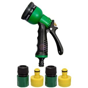 Pack 5 Piezas Boquilla Riego Jard&iacute;n Ajustable Conectores