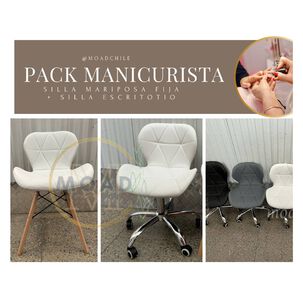 Set De 2 Sillas Mariposas Para Manicurista