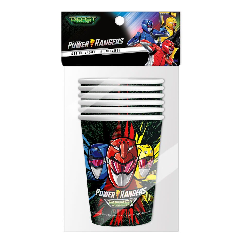 Set Cumpleaños Power Ranger Para 6 Personas Cotillón image number 19.0